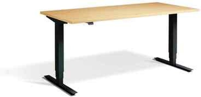 Office Monster | Lavoro Advance Dual Motor Desk 1200 x 700mm / Black / Oak Lavoro Advance Dual Motor Desk 1200 x 700mm / Black / Oak