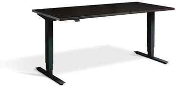 Office Monster | Lavoro Advance Dual Motor Desk 1400 x 800mm / Black / Wenge Lavoro Advance Dual Motor Desk 1400 x 800mm / Black / Wenge