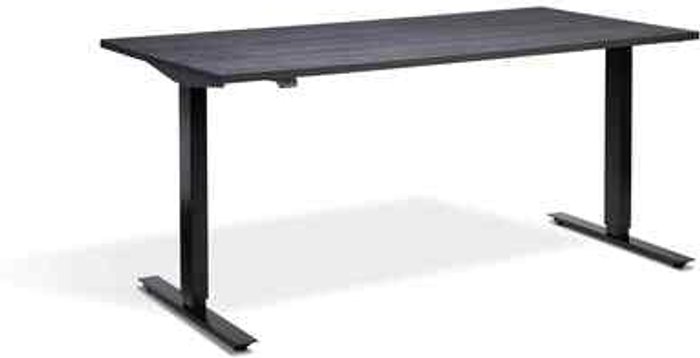 Office Monster | Lavoro Zero Dual Motor Desk 1600 x 800mm / Black / Anthracite Sherman Oak Lavoro Zero Dual Motor Desk 1600 x 800mm / Black / Anthracite Sherman Oak