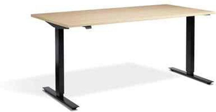 Office Monster | Lavoro Zero Dual Motor Desk 1800 x 800mm / Black / Maple Lavoro Zero Dual Motor Desk 1800 x 800mm / Black / Maple