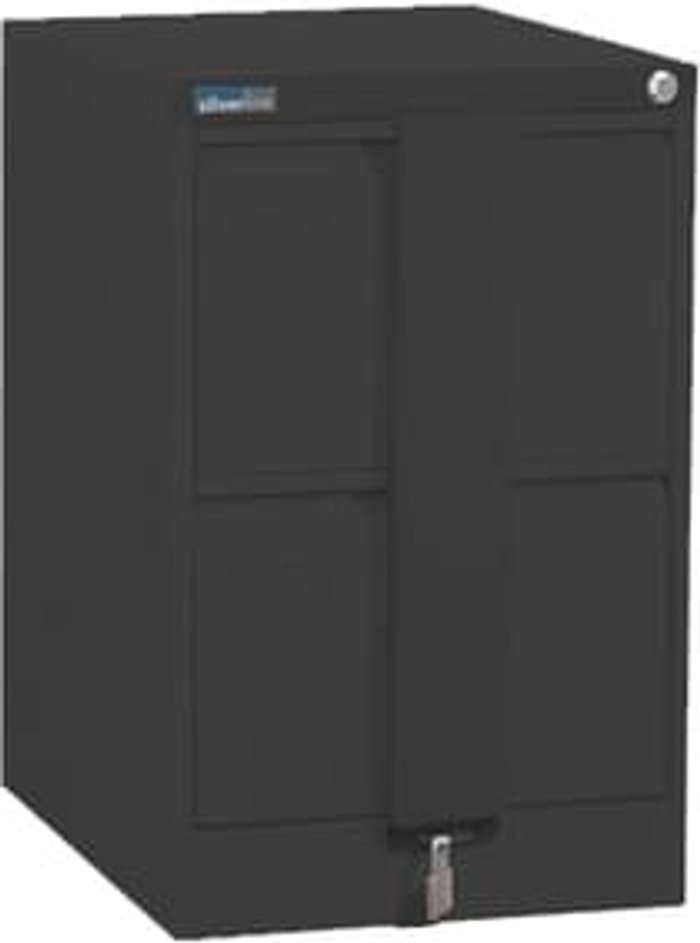 Office Monster | Executive Silverline Executive 2 Drawer Foolscap Filing Cabinet with Security Bar - Graphite Grey Executive Silverline Executive 2 Drawer Foolscap Filing Cabinet with Security Bar - Graphite Grey