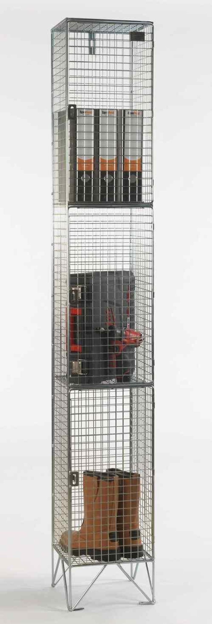 Office Monster | Own Brand Multi-Door Mesh Locker 457 Deep 3 Compartments (Nest of 1) Own Brand Multi-Door Mesh Locker 457 Deep 3 Compartments (Nest of 1)