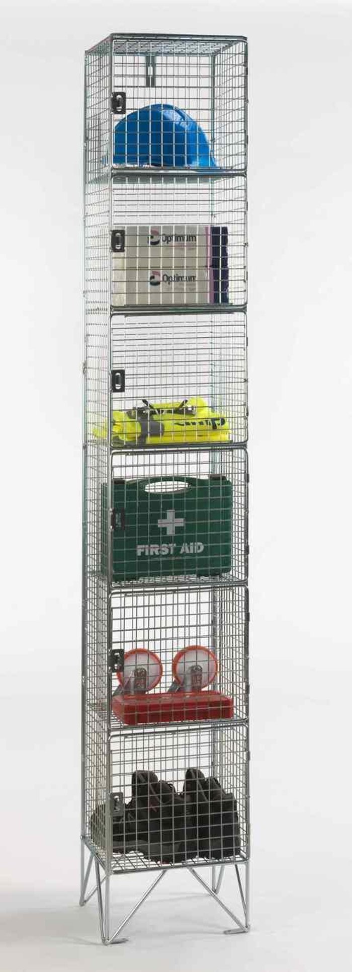 Office Monster | Own Brand Multi-Door Mesh Locker 457 Deep 6 Compartments (Nest of 1) Own Brand Multi-Door Mesh Locker 457 Deep 6 Compartments (Nest of 1)