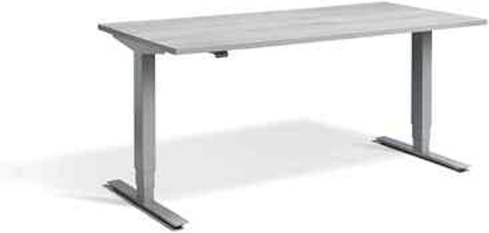 Office Monster | Lavoro Advance Dual Motor Desk 1400 x 800mm / Silver / Cascina Pine Lavoro Advance Dual Motor Desk 1400 x 800mm / Silver / Cascina Pine