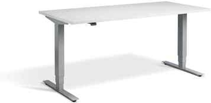Office Monster | Lavoro Advance Dual Motor Desk 1400 x 700mm / Silver / Grey Lavoro Advance Dual Motor Desk 1400 x 700mm / Silver / Grey