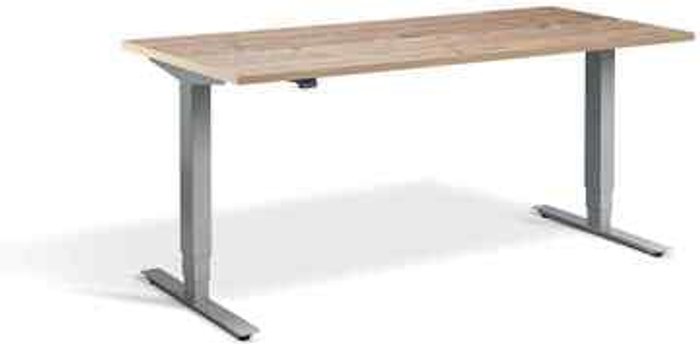 Office Monster | Lavoro Advance Dual Motor Desk 1400 x 800mm / Silver / Timber Lavoro Advance Dual Motor Desk 1400 x 800mm / Silver / Timber