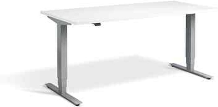 Office Monster | Lavoro Advance Dual Motor Desk 1400 x 700mm / Silver / White Lavoro Advance Dual Motor Desk 1400 x 700mm / Silver / White