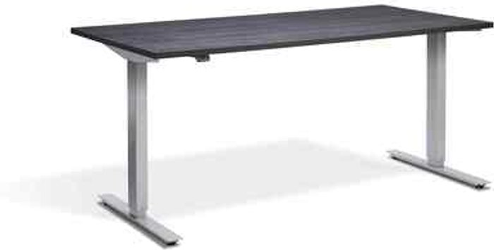 Office Monster | Lavoro Zero Dual Motor Desk 1200 x 700mm / Silver / Anthracite Sherman Oak Lavoro Zero Dual Motor Desk 1200 x 700mm / Silver / Anthracite Sherman Oak