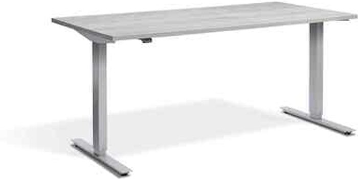 Office Monster | Lavoro Zero Dual Motor Desk 1200 x 700mm / Silver / Cascina Pine Lavoro Zero Dual Motor Desk 1200 x 700mm / Silver / Cascina Pine