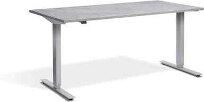 Office Monster | Lavoro Zero Dual Motor Desk 1200 x 800mm / Silver / Concrete Lavoro Zero Dual Motor Desk 1200 x 800mm / Silver / Concrete