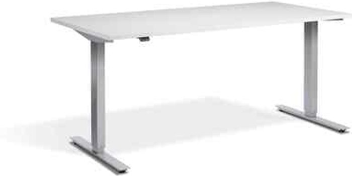 Office Monster | Lavoro Zero Dual Motor Desk 1600 x 800mm / Silver / Light Grey Lavoro Zero Dual Motor Desk 1600 x 800mm / Silver / Light Grey