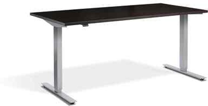 Office Monster | Lavoro Zero Dual Motor Desk 1200 x 700mm / Silver / Wenge Lavoro Zero Dual Motor Desk 1200 x 700mm / Silver / Wenge