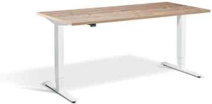 Office Monster | Lavoro Advance Dual Motor Desk 1400 x 700mm / White / Timber Lavoro Advance Dual Motor Desk 1400 x 700mm / White / Timber