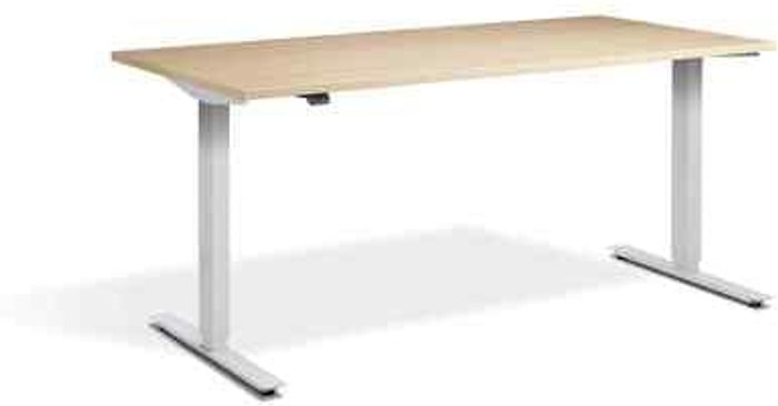 Office Monster | Lavoro Zero Dual Motor Desk 1200 x 700mm / White / Maple Lavoro Zero Dual Motor Desk 1200 x 700mm / White / Maple