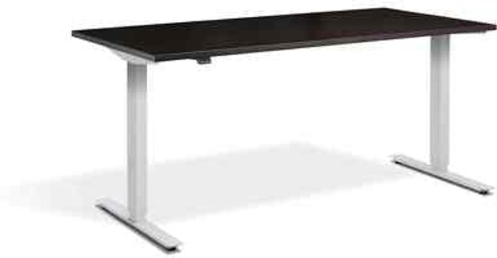 Office Monster | Lavoro Zero Dual Motor Desk 1400 x 800mm / White / Wenge Lavoro Zero Dual Motor Desk 1400 x 800mm / White / Wenge
