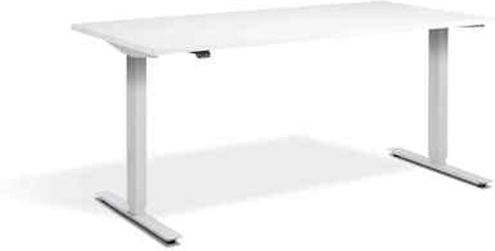 Office Monster | Lavoro Zero Dual Motor Desk 1600 x 700mm / White / White Lavoro Zero Dual Motor Desk 1600 x 700mm / White / White