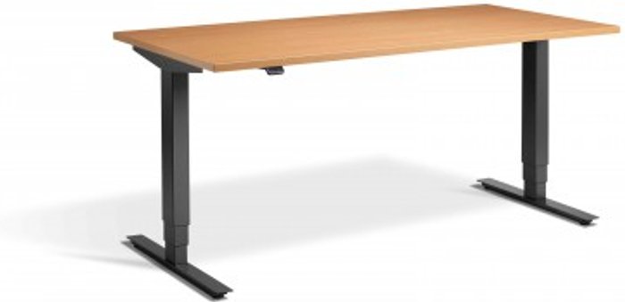 Office Monster | Lavoro Advance Dual Motor Desk 1600 x 700mm / Anthracite / Beech Lavoro Advance Dual Motor Desk 1600 x 700mm / Anthracite / Beech