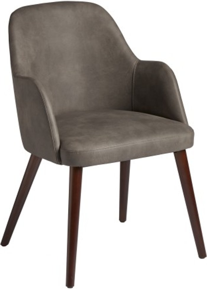 Office Monster | Darwin Atlantis Armchair Faux Leather Steel Grey Vintage Elegance Darwin Atlantis Armchair Faux Leather Steel Grey Vintage Elegance