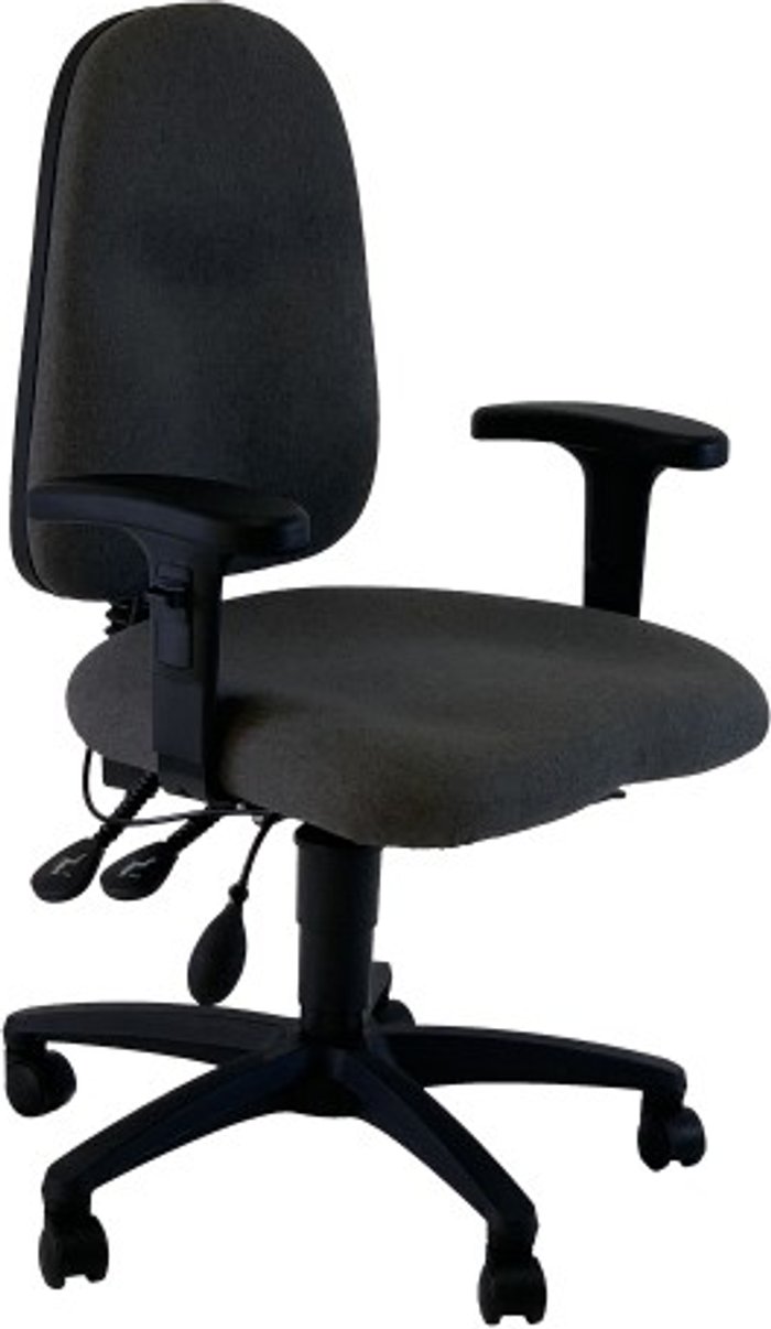 Office Monster | UNI UNI 1 Ergonomic Task Operator Chair Paseo Grey Height Adjustable Arms UNI UNI 1 Ergonomic Task Operator Chair Paseo Grey Height Adjustable Arms