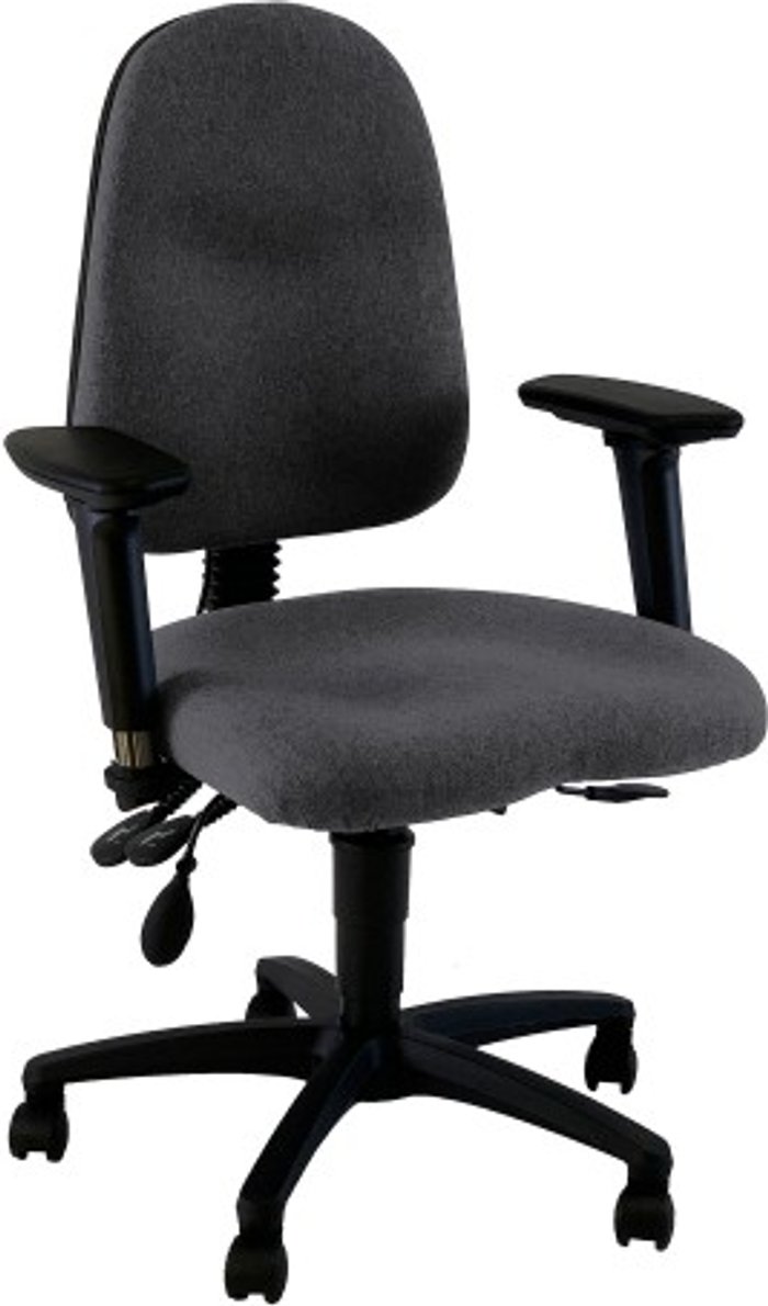 Office Monster | UNI UNI 1 Ergonomic Task Operator Chair Paseo Grey Multi-function Arms UNI UNI 1 Ergonomic Task Operator Chair Paseo Grey Multi-function Arms