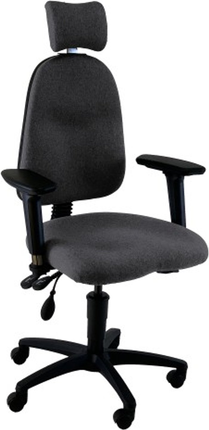 Office Monster | UNI UNI 1 Ergonomic Task Operator Chair Paseo Grey Multi-function Arms Headrest UNI UNI 1 Ergonomic Task Operator Chair Paseo Grey Multi-function Arms Headrest