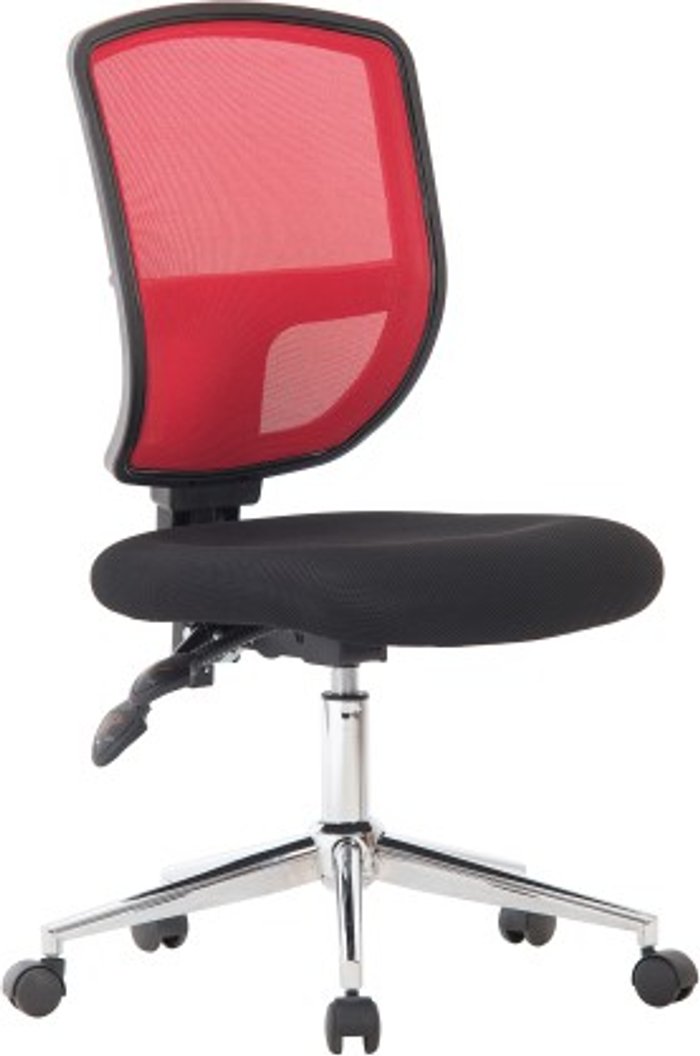 Office Monster | Darwin Anstey Medium Back Designer Mesh Operator Chair with Sculptured Lumbar and Spine Support - Red Darwin Anstey Medium Back Designer Mesh Operator Chair with Sculptured Lumbar and Spine Support - Red