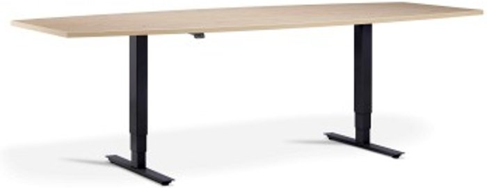 Office Monster | Lavoro Advance Meeting Table 2400 x 1000mm / Black / Barrel Top / Maple Lavoro Advance Meeting Table 2400 x 1000mm / Black / Barrel Top / Maple