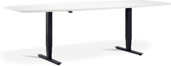 Office Monster | Lavoro Advance Meeting Table 2400 x 1000mm / Black / Barrel Top / White Lavoro Advance Meeting Table 2400 x 1000mm / Black / Barrel Top / White