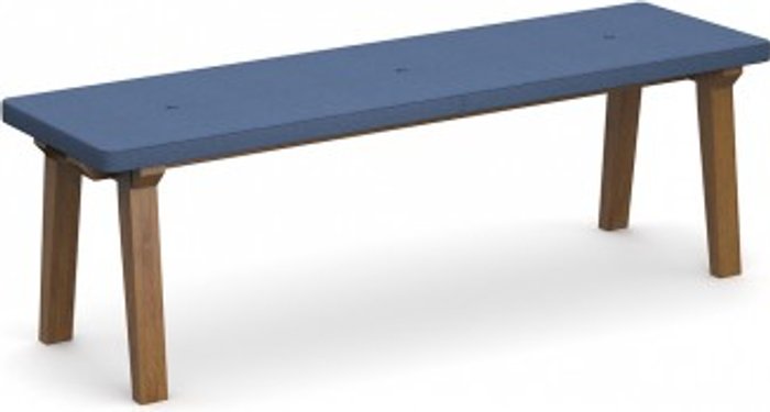 Office Monster | Social Spaces Crew upholstered dining bench 1400mm with three buttons and solid ash legs - made to order Social Spaces Crew upholstered dining bench 1400mm with three buttons and solid ash legs - made to order