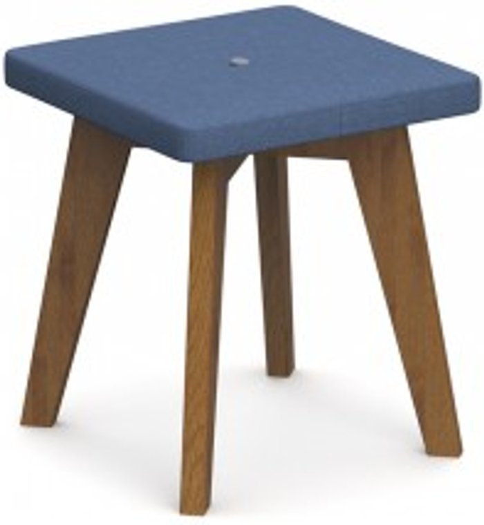 Office Monster | Social Spaces Crew upholstered low stool with solid ash legs - made to order Social Spaces Crew upholstered low stool with solid ash legs - made to order