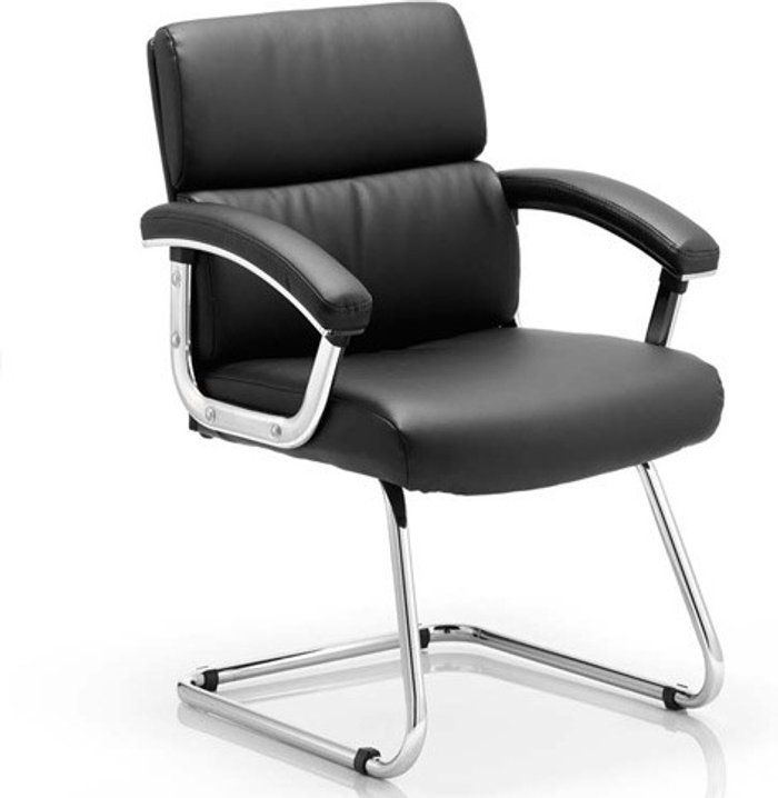 Office Monster | Desire Desire Cantilever Chair Black With Arms Desire Desire Cantilever Chair Black With Arms