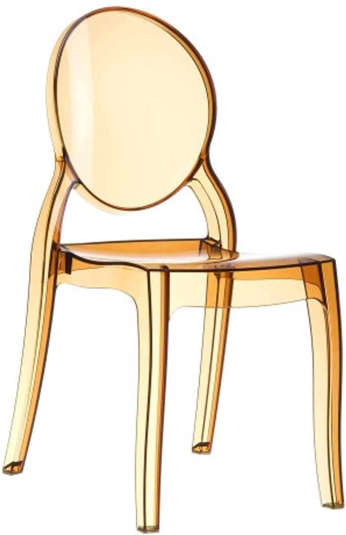 Office Monster | Darwin Kenton Side Chair Amber Transparent Darwin Kenton Side Chair Amber Transparent