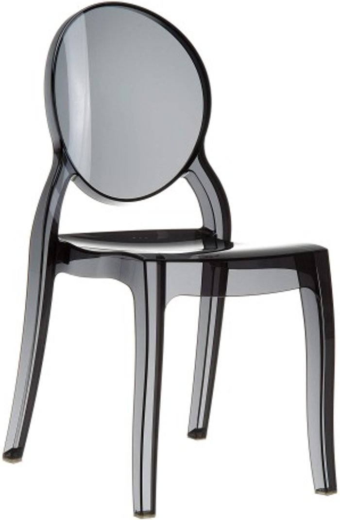 Office Monster | Darwin Kenton Side Chair Black Transparent Darwin Kenton Side Chair Black Transparent