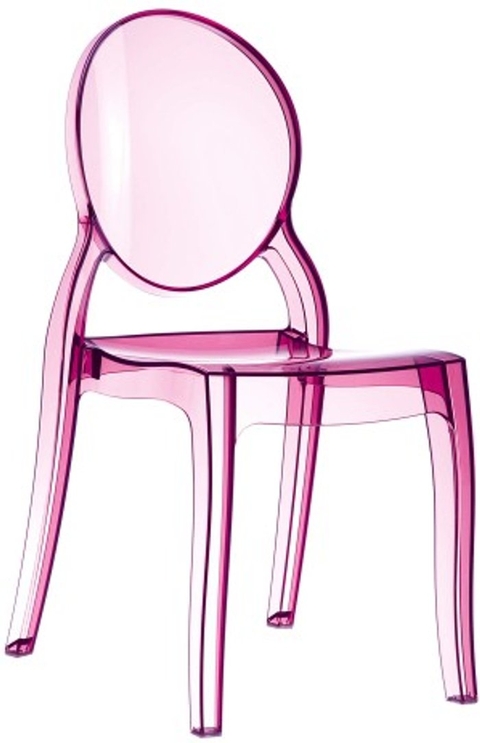 Office Monster | Darwin Kenton Side Chair Pink Transparent Darwin Kenton Side Chair Pink Transparent