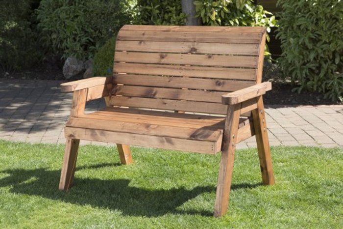 Office Monster | Own Brand HB19 - Traditional Two Seater Outdoor Seating Bench Own Brand HB19 - Traditional Two Seater Outdoor Seating Bench