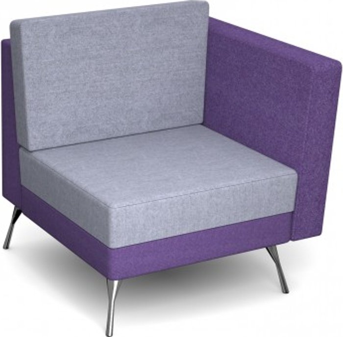 Office Monster | Social Spaces Lyric modular soft seating chair with left arm and metal legs - made to order Social Spaces Lyric modular soft seating chair with left arm and metal legs - made to order
