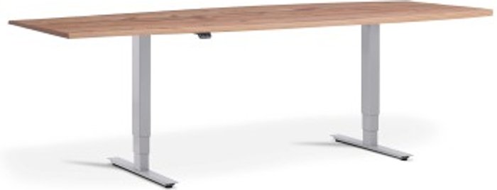 Office Monster | Lavoro Advance Meeting Table 2400 x 1000mm / Silver / Barrel Top / Timber Lavoro Advance Meeting Table 2400 x 1000mm / Silver / Barrel Top / Timber