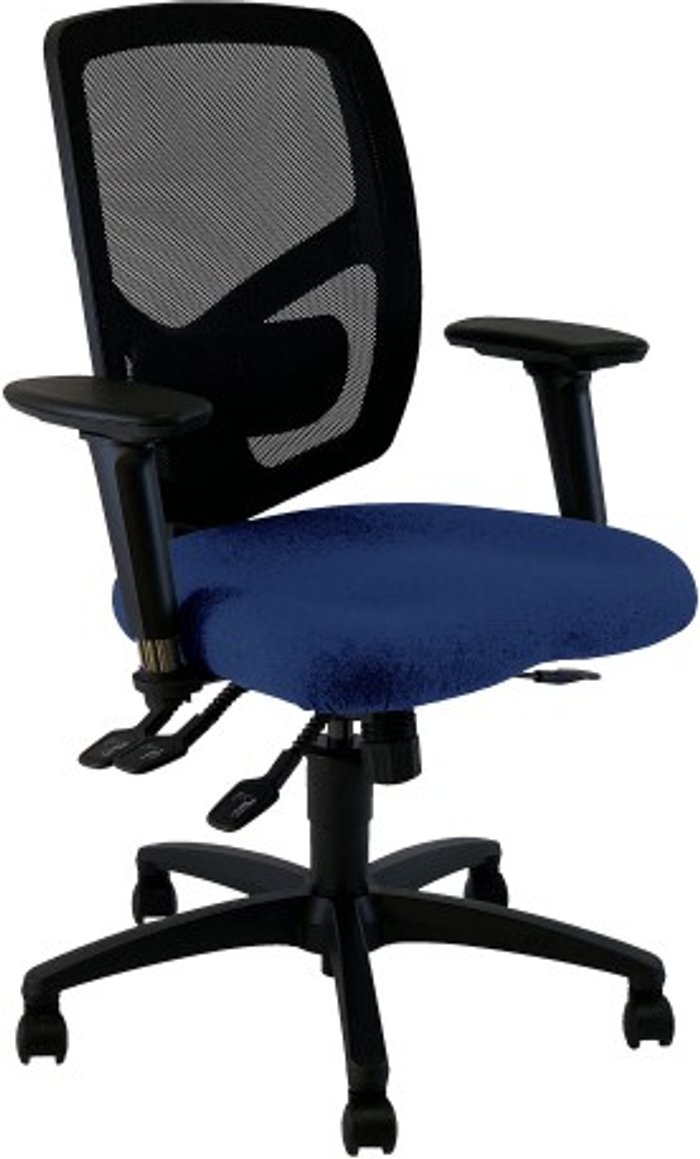 Office Monster | UNI UNI 12 Ergonomic Task Operator Chair Scuba Blue Multi-function Arms UNI UNI 12 Ergonomic Task Operator Chair Scuba Blue Multi-function Arms