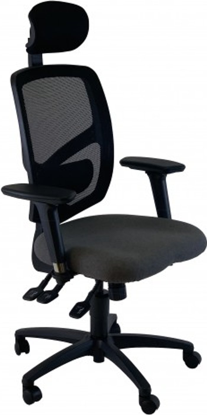 Office Monster | UNI UNI 12 Ergonomic Task Operator Chair Havana Black Height Adjustable Arms Headrest UNI UNI 12 Ergonomic Task Operator Chair Havana Black Height Adjustable Arms Headrest