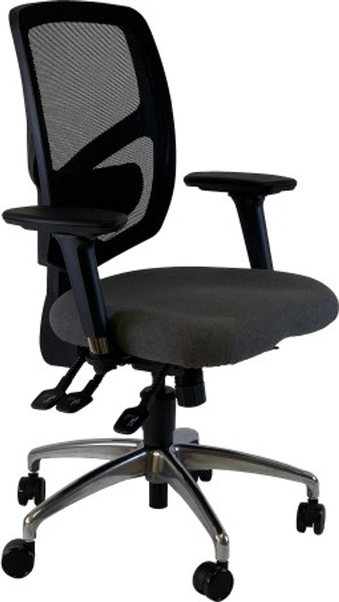 Office Monster | UNI UNI 12 Ergonomic Task Operator Chair Havana Black Chrome Base Multi-function Arms UNI UNI 12 Ergonomic Task Operator Chair Havana Black Chrome Base Multi-function Arms