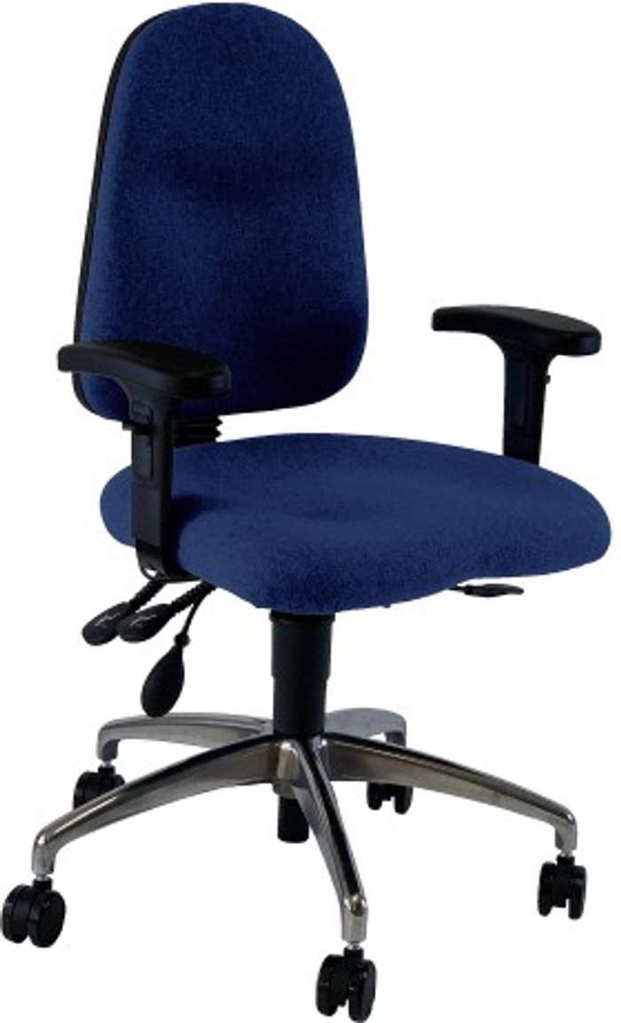 Office Monster | UNI UNI 1 Ergonomic Task Operator Chair Scuba Blue Chrome Base Height Adjustable Arms UNI UNI 1 Ergonomic Task Operator Chair Scuba Blue Chrome Base Height Adjustable Arms