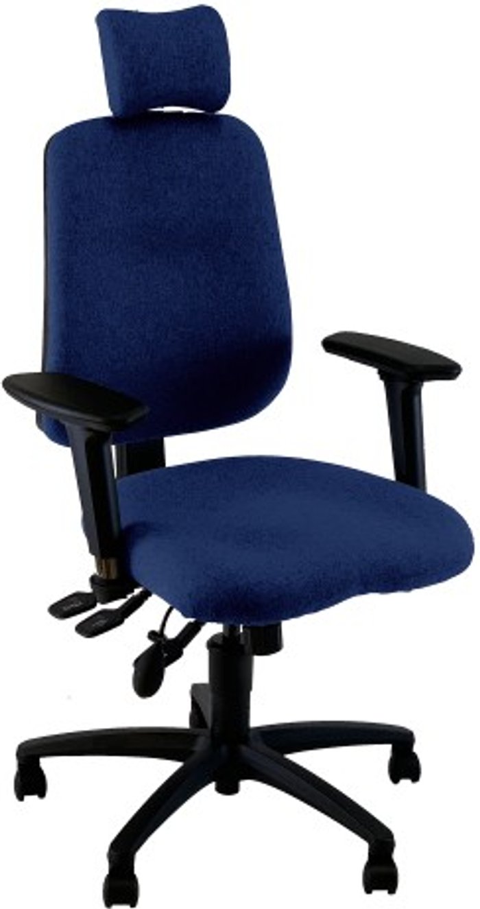 Office Monster | UNI UNI 3 Ergonomic Task Operator Chair Scuba Blue Multi-function Arms Headrest UNI UNI 3 Ergonomic Task Operator Chair Scuba Blue Multi-function Arms Headrest