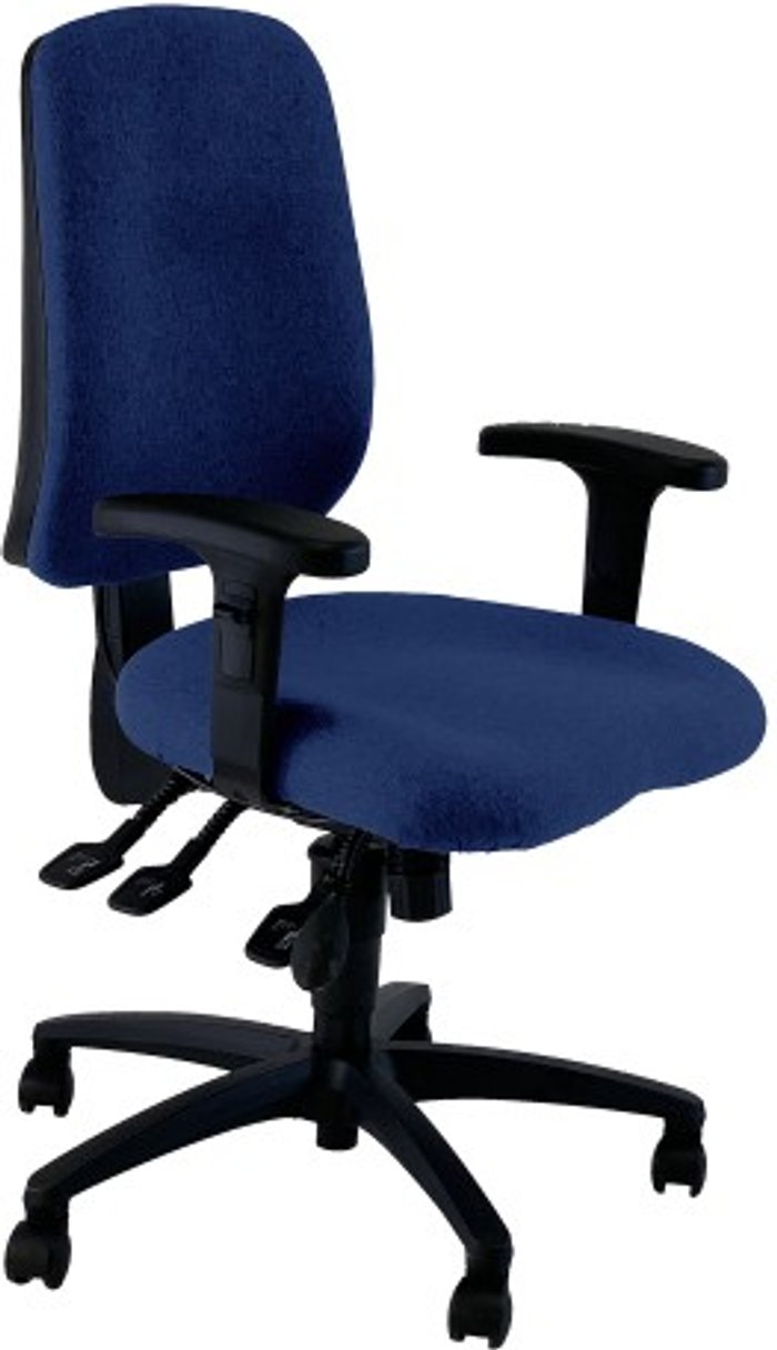 Office Monster | UNI UNI 3 Ergonomic Task Operator Chair Scuba Blue Height Adjustable Arms UNI UNI 3 Ergonomic Task Operator Chair Scuba Blue Height Adjustable Arms