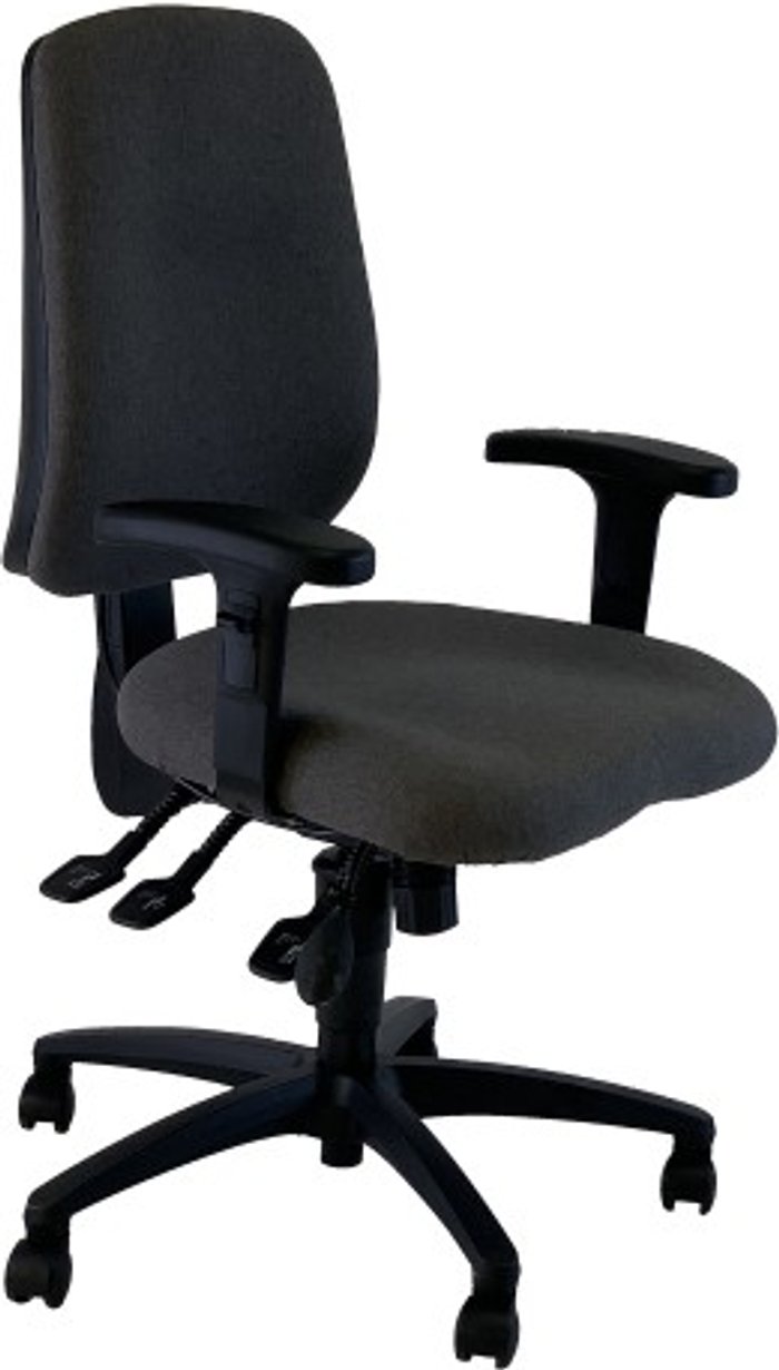 Office Monster | UNI UNI 3 Ergonomic Task Operator Chair Xtreme Havana Black fabric Height Adjustable Arms UNI UNI 3 Ergonomic Task Operator Chair Xtreme Havana Black fabric Height Adjustable Arms