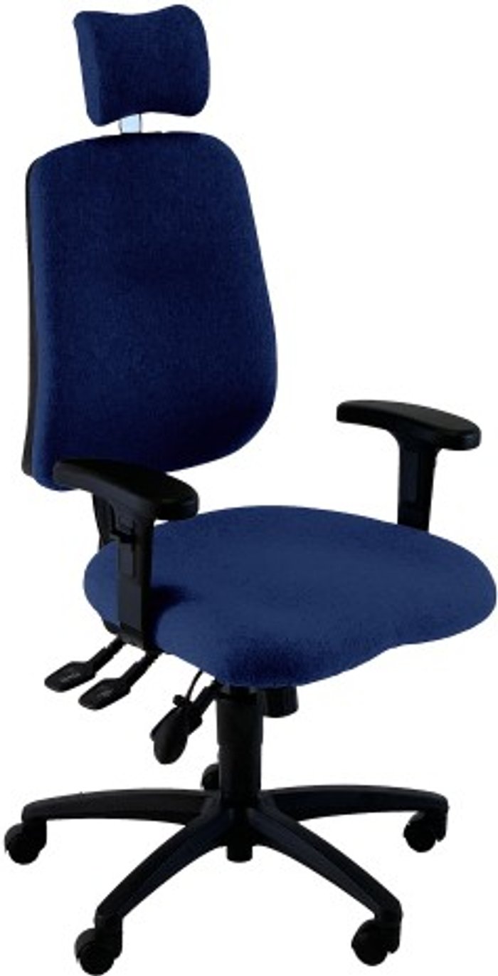 Office Monster | UNI UNI 3 Ergonomic Task Operator Chair Scuba Blue Height Adjustable Arms Headrest UNI UNI 3 Ergonomic Task Operator Chair Scuba Blue Height Adjustable Arms Headrest