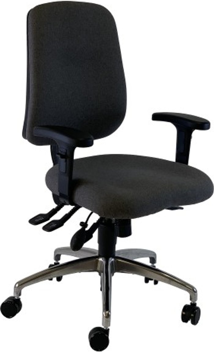 Office Monster | UNI UNI 3 Ergonomic Task Operator Chair Xtreme Havana Black fabric Chrome Base Height Adjustable Arms UNI UNI 3 Ergonomic Task Operator Chair Xtreme Havana Black fabric Chrome Base Height Adjustable Arms