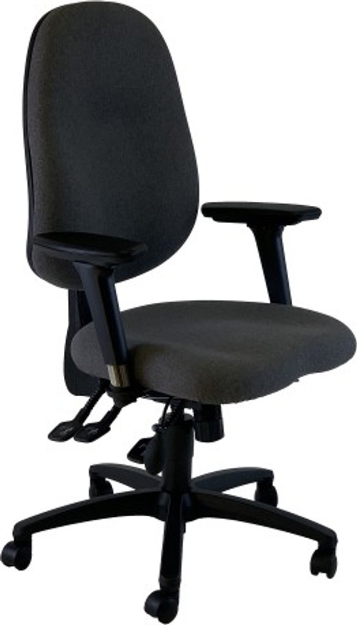Office Monster | UNI UNI 4 Ergonomic Task Operator Chair Havana Black Multi-function Arms UNI UNI 4 Ergonomic Task Operator Chair Havana Black Multi-function Arms