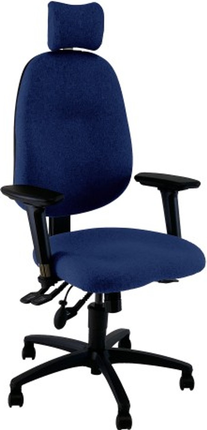 Office Monster | UNI UNI 4 Ergonomic Task Operator Chair Scuba Blue Multi-function Arms Headrest UNI UNI 4 Ergonomic Task Operator Chair Scuba Blue Multi-function Arms Headrest