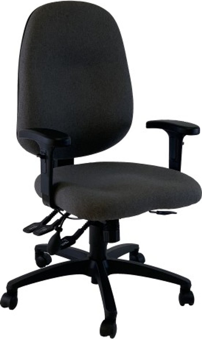 Office Monster | UNI UNI 4 Ergonomic Task Operator Chair Xtreme Havana Black fabric Height Adjustable Arms UNI UNI 4 Ergonomic Task Operator Chair Xtreme Havana Black fabric Height Adjustable Arms