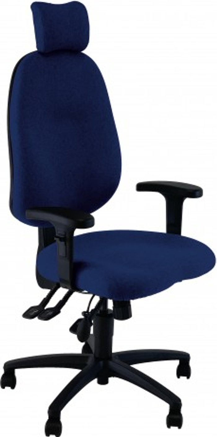 Office Monster | UNI UNI 4 Ergonomic Task Operator Chair Scuba Blue Height Adjustable Arms Headrest UNI UNI 4 Ergonomic Task Operator Chair Scuba Blue Height Adjustable Arms Headrest